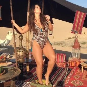 Brand new Ashley Graham leopard print swimsuit. Sz 14